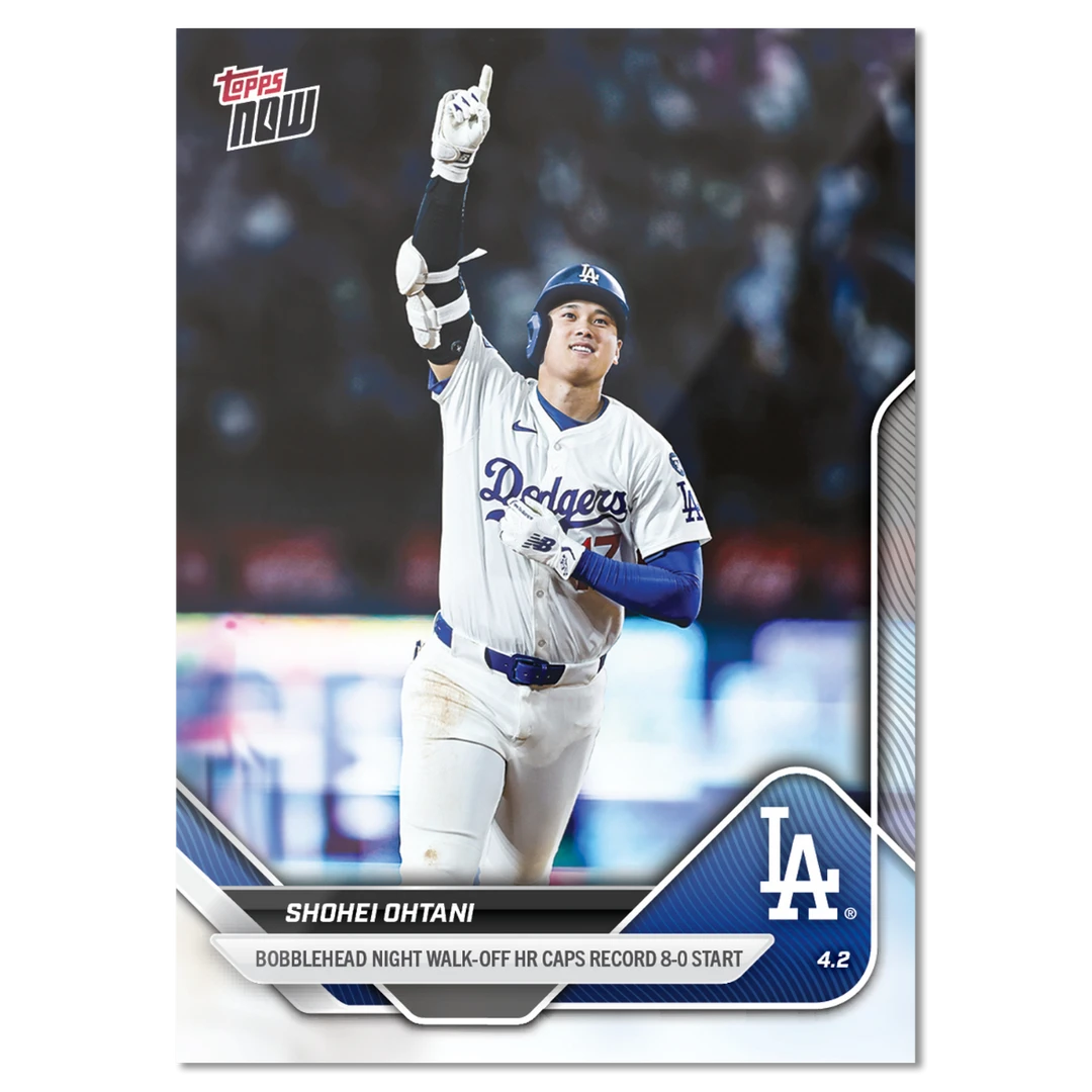 大谷翔平 2025 Topps Now #35 摇头娃娃日 再见本垒打 纪念卡