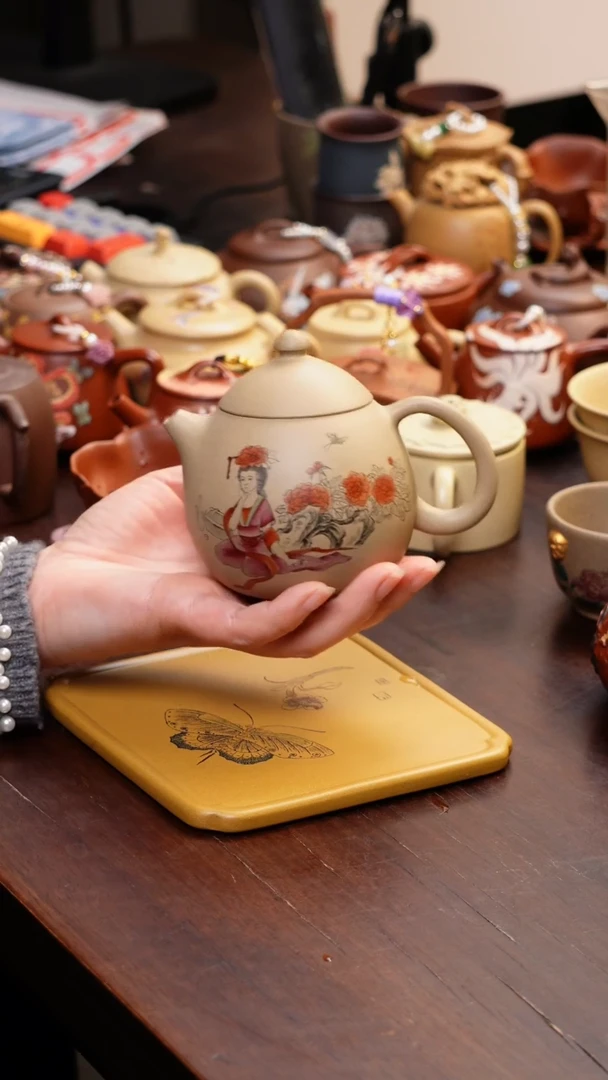 【闪购商品】原矿紫砂壶手工朱妮杯子