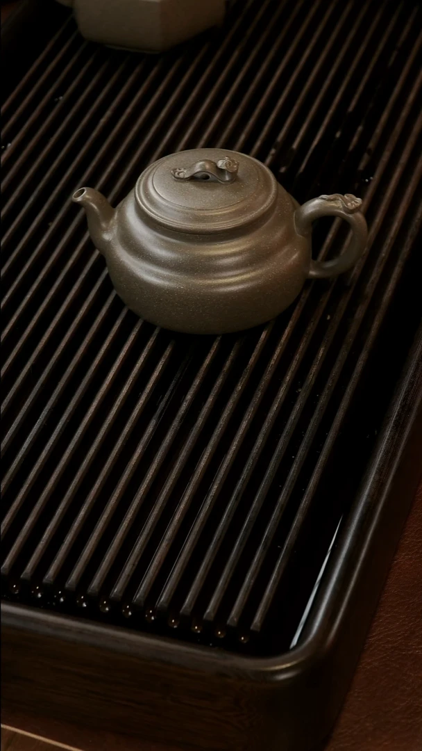 茶壶紫砂我**拔超精工半手工紫灵壶