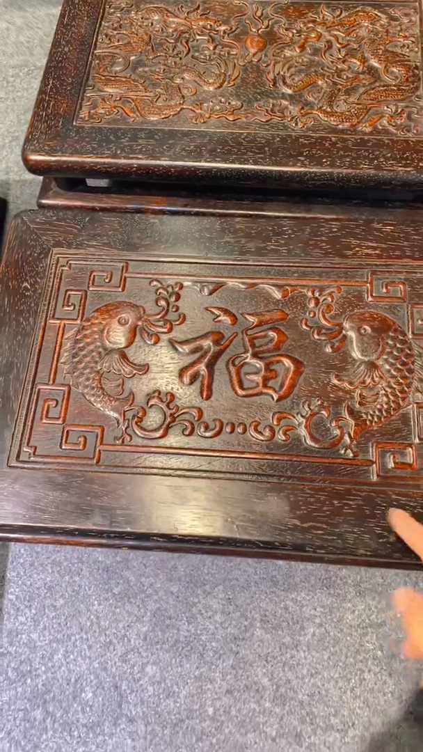 香榧木紫檀拆件雕刻板以直播间实物为准