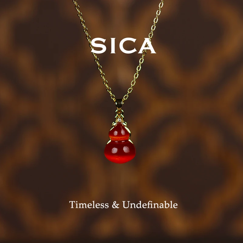 纯铜项链 NH136【霓虹狂欢】新中式设计师款轻奢个性葫芦项链