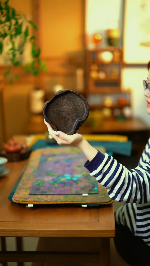 檀木壶承一物一拍