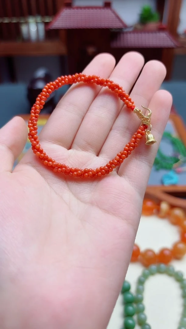 南红玛瑙手链未镶嵌南红手链*1 QK