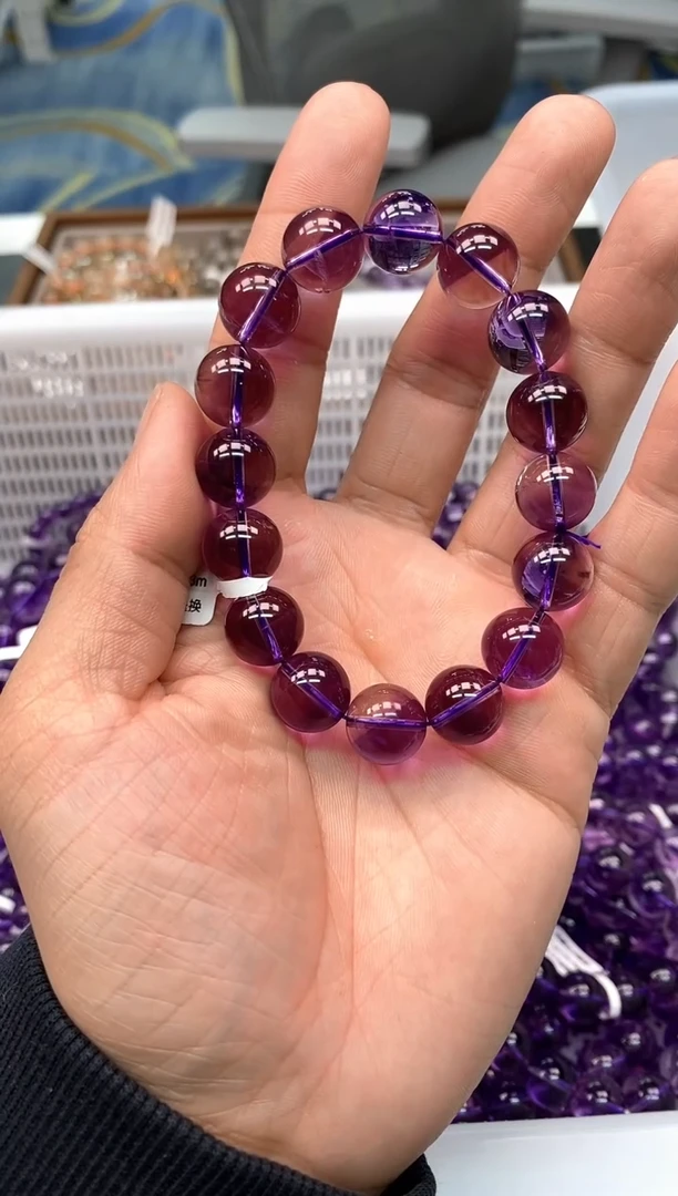 未镶嵌手串水晶?****柒12紫水晶13mm