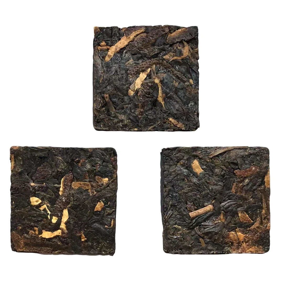 品茗芬893号链接陈皮六堡紧压小片YCGZ