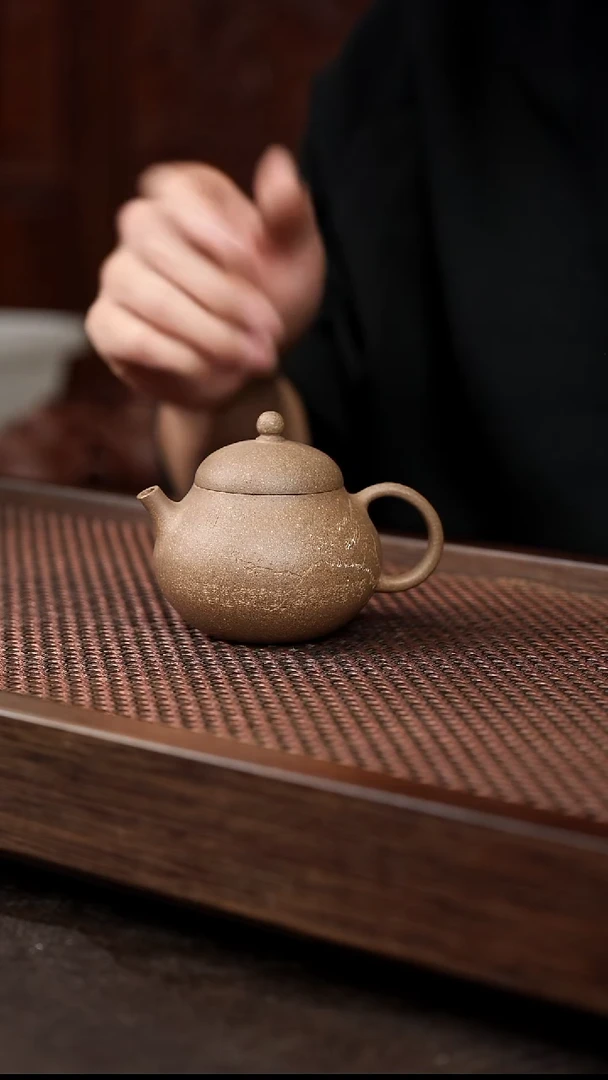 茶壶紫砂芝麻绿微瑕文旦