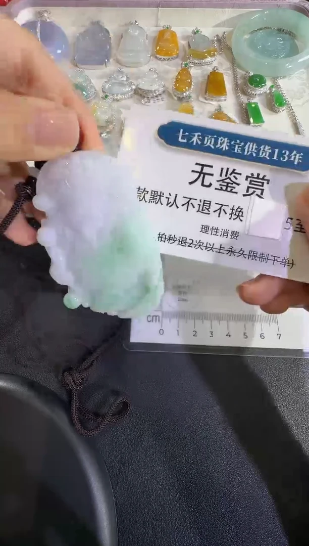 颈饰未镶嵌翡翠不退换无鉴赏财神