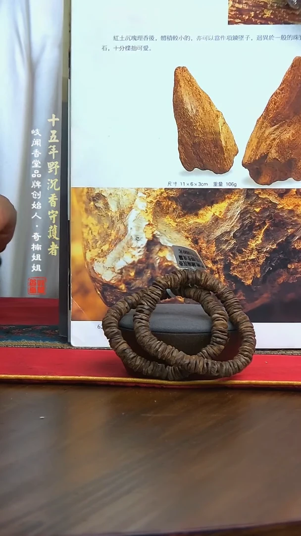 沉香手串9克芽庄虫漏单圈手串（多样性发其一）