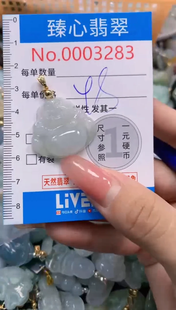 翡翠未镶嵌颈饰3283