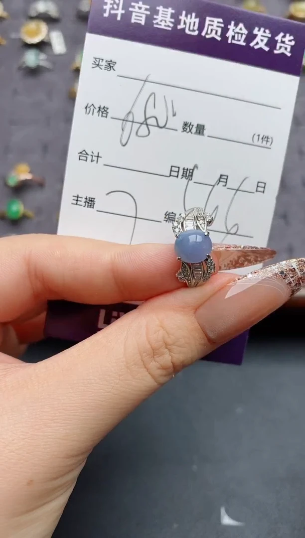 翡翠戒指银S925镶嵌.....