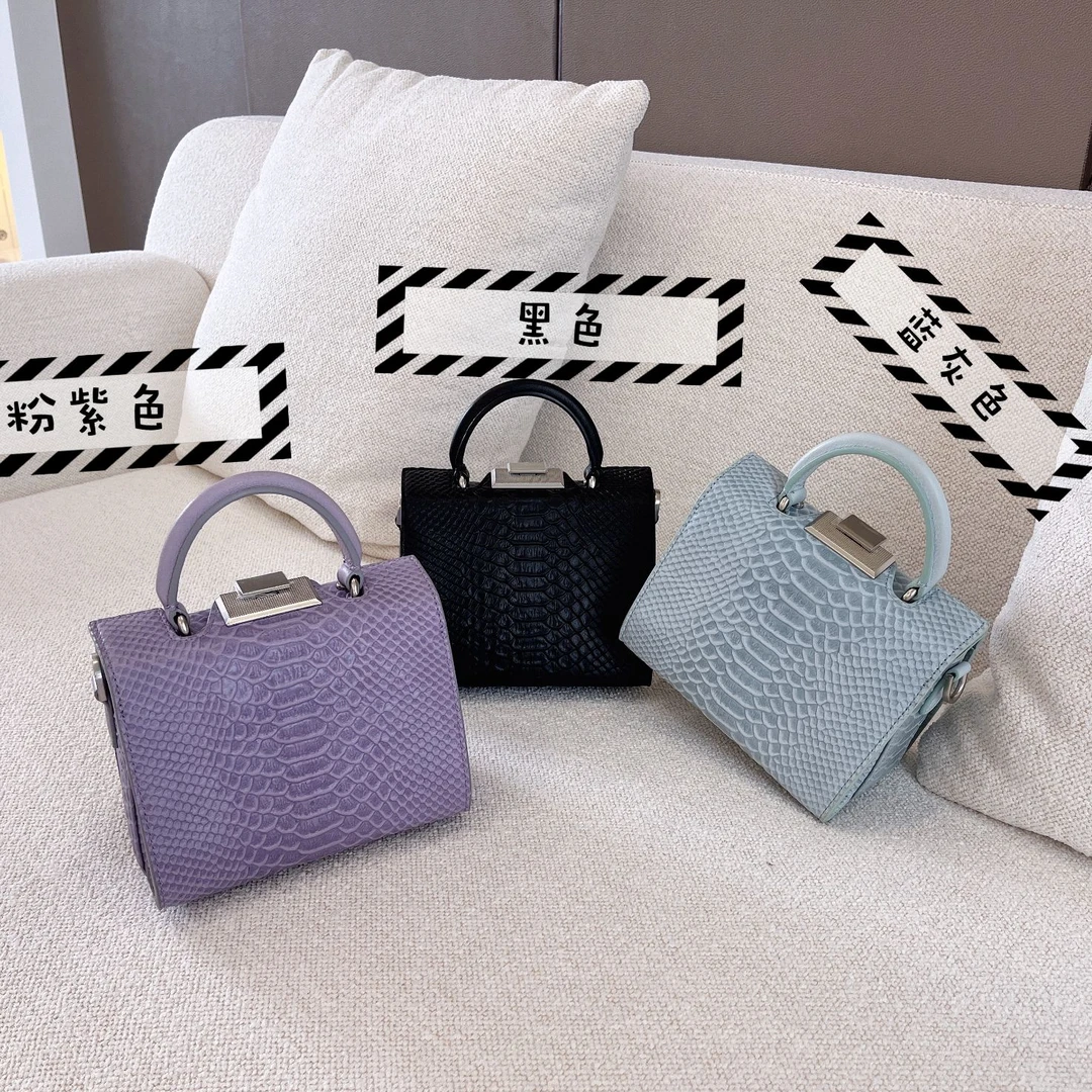 2025新款百搭气质牦牛皮真皮通勤经典波士顿