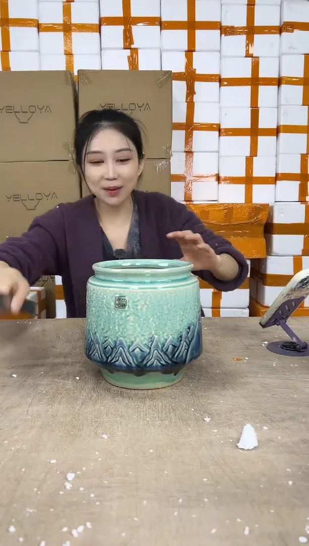 缩脚裂纹浅绿大号16x18