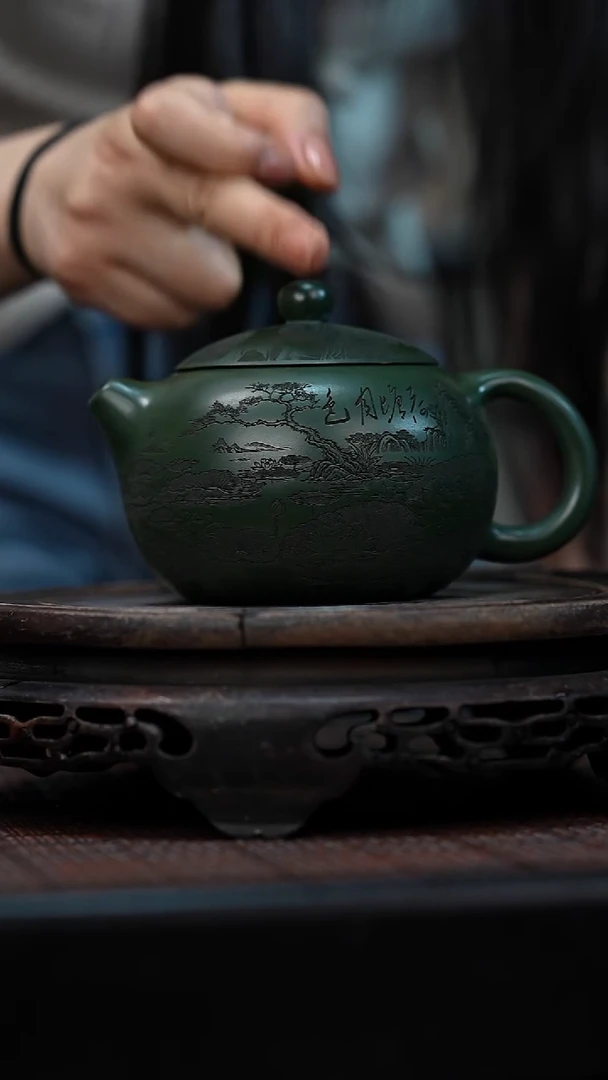茶壶紫砂宜兴岁颐传砂原矿全手33
