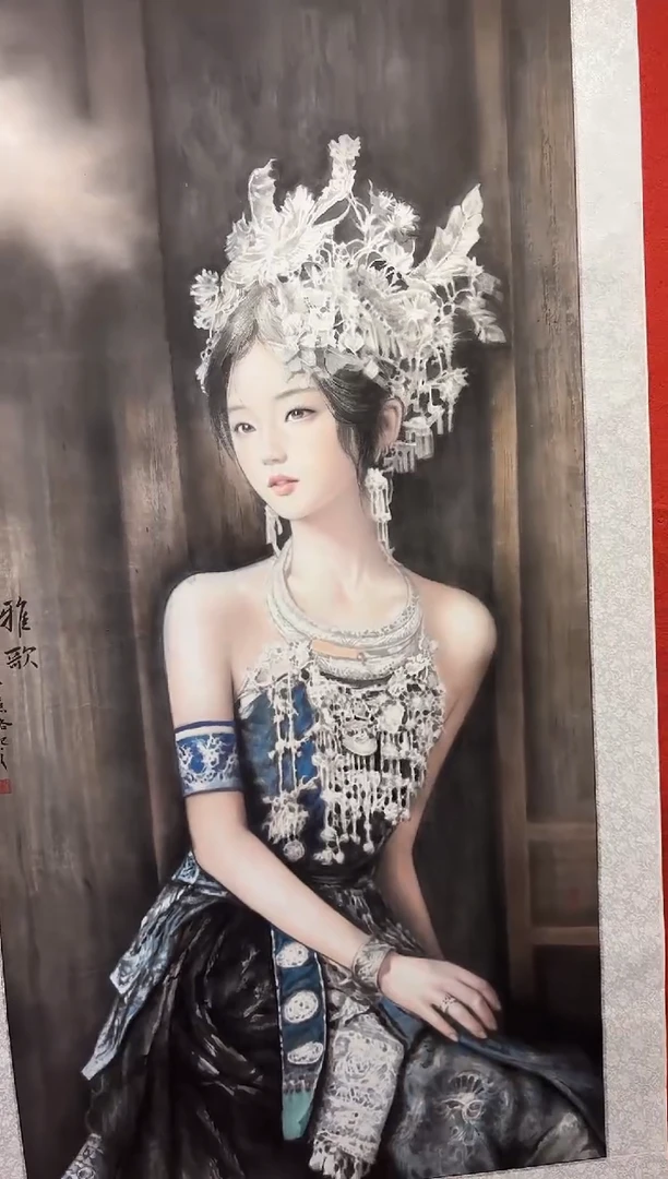 国画秦燕格国画手绘作品Y47