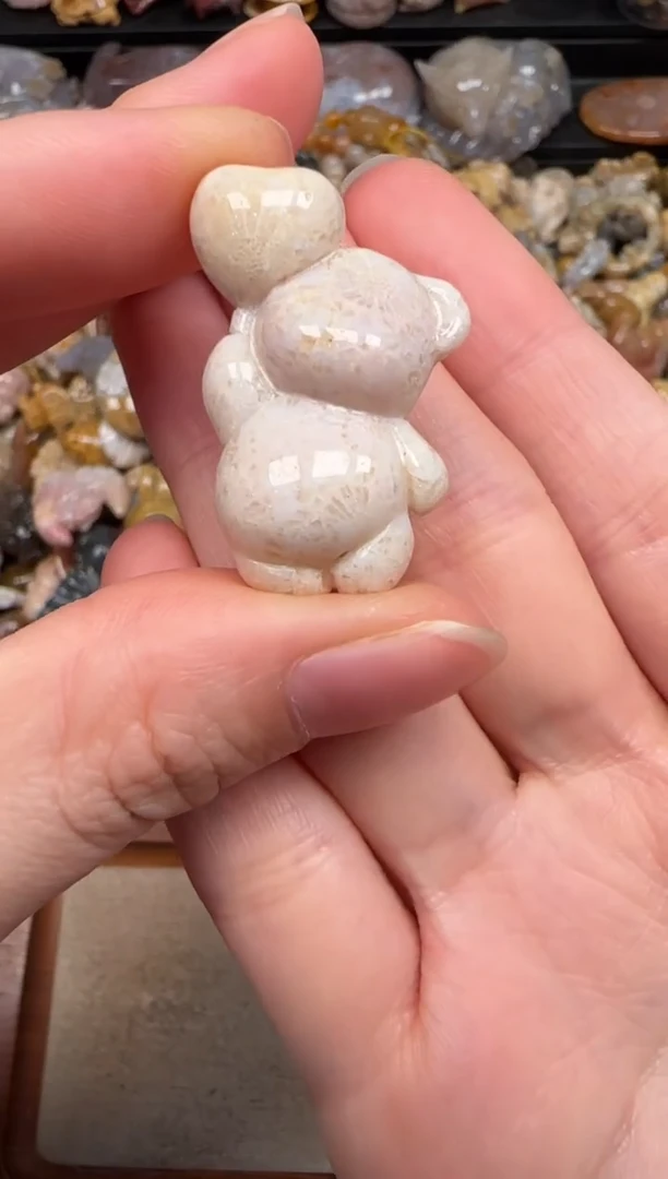 硅化珊瑚（珊瑚玉）未镶嵌颈饰229