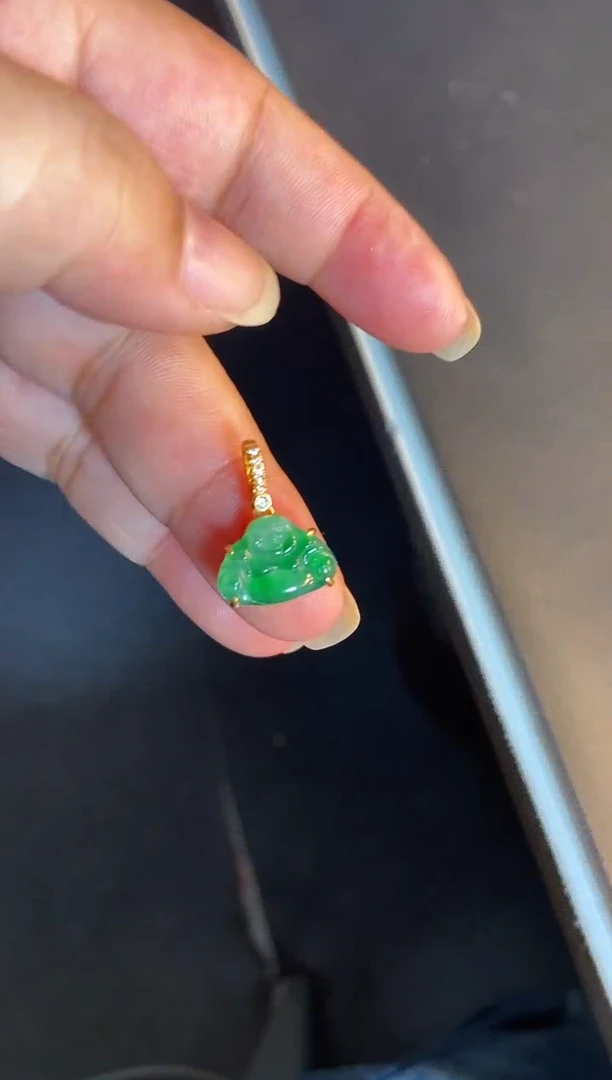 吊坠(不含链)银S925镶嵌翡翠1