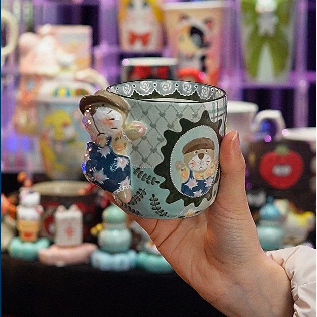 设计师款 大圆老师 103-2 陶瓷马克杯