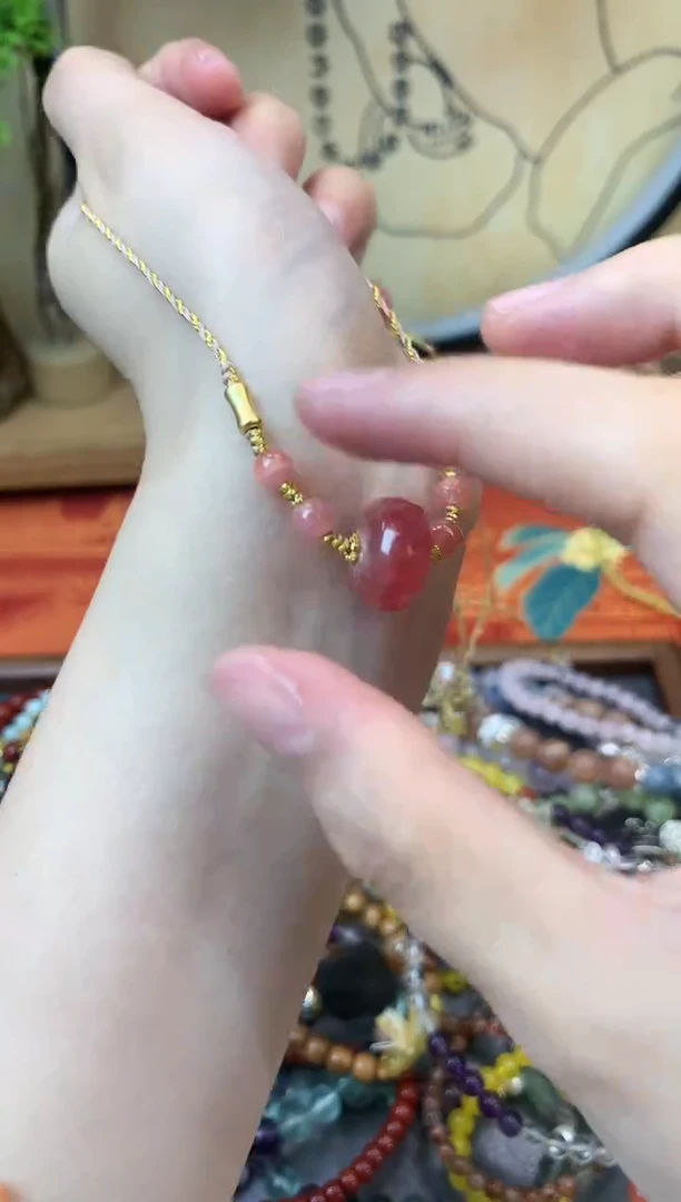 【闪购商品】菱锰矿（红纹石）手绳未镶嵌307