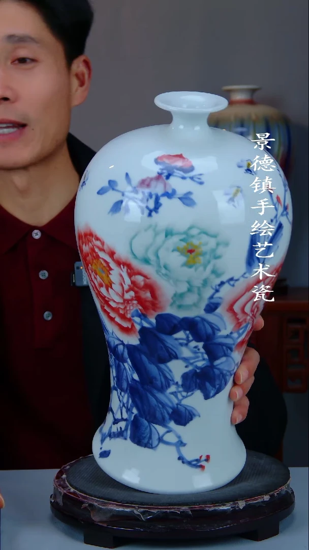 摆件陶瓷景德镇手工手绘陶瓷摆件19