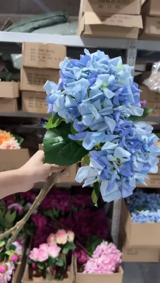 2枝蓝色手感保湿绣球