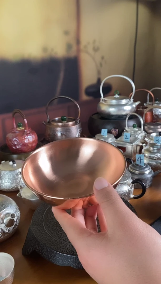 手工制作紫铜茶器茶壶配件