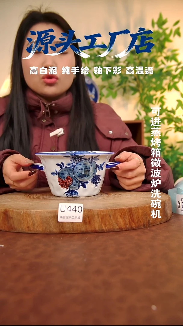 摆件白泥景德镇手工手绘陶瓷【食品级】440