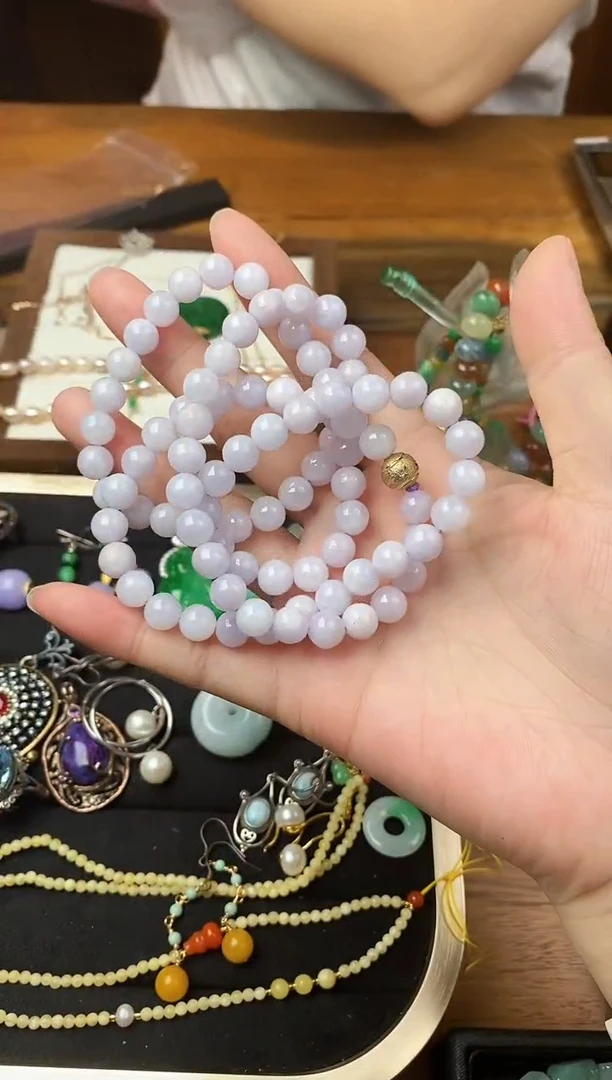 颈饰未镶嵌翡翠翡翠珠链