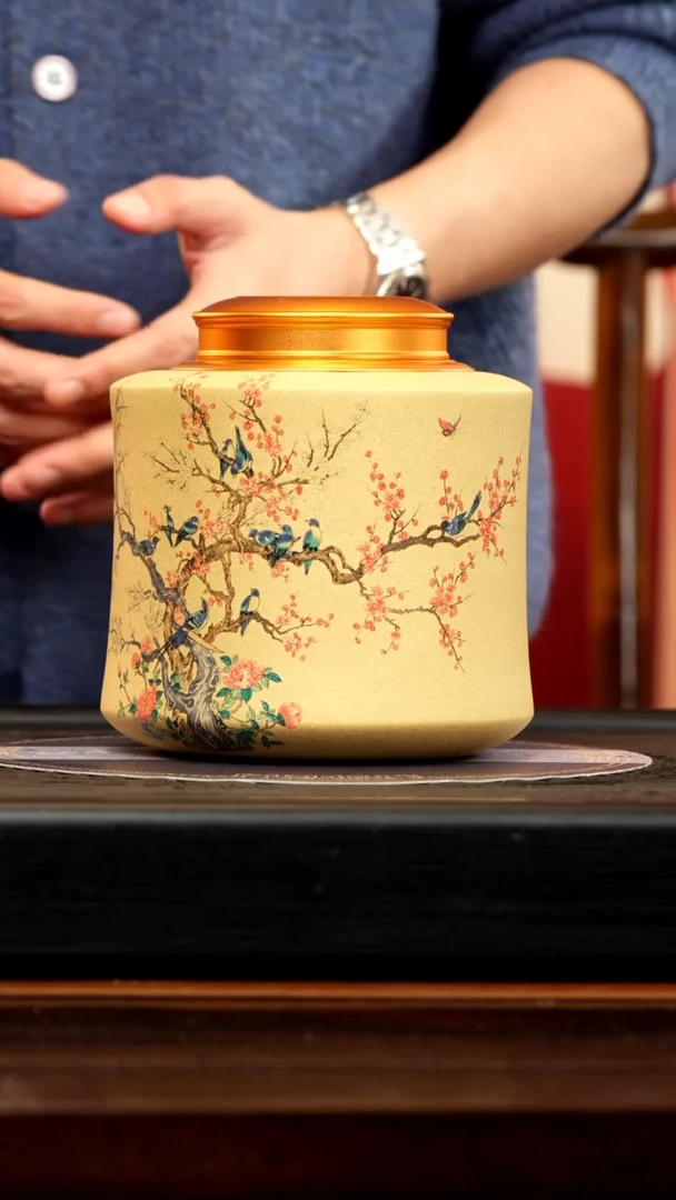 【闪购商品】紫砂茶壶顽壶紫砂精选茶叶罐