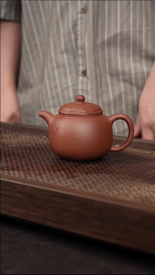 茶壶紫砂红降坡匏尊