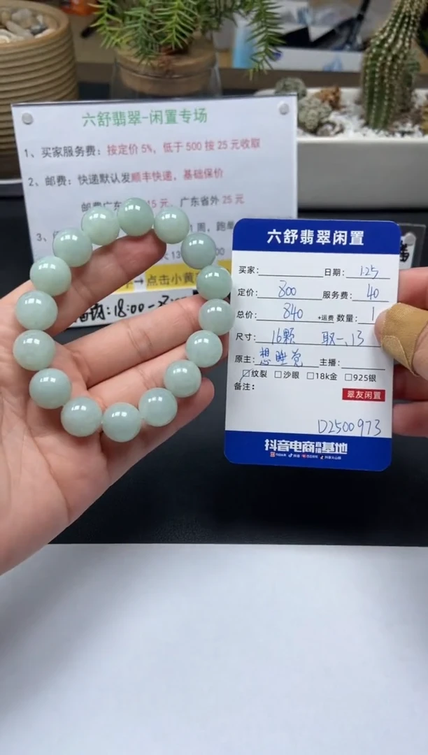 【闪购商品】翡翠手串未镶嵌D2500973