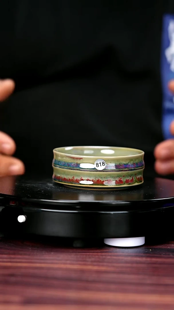 壶818#盼龙窑一级品原矿钧瓷竹节普洱杯