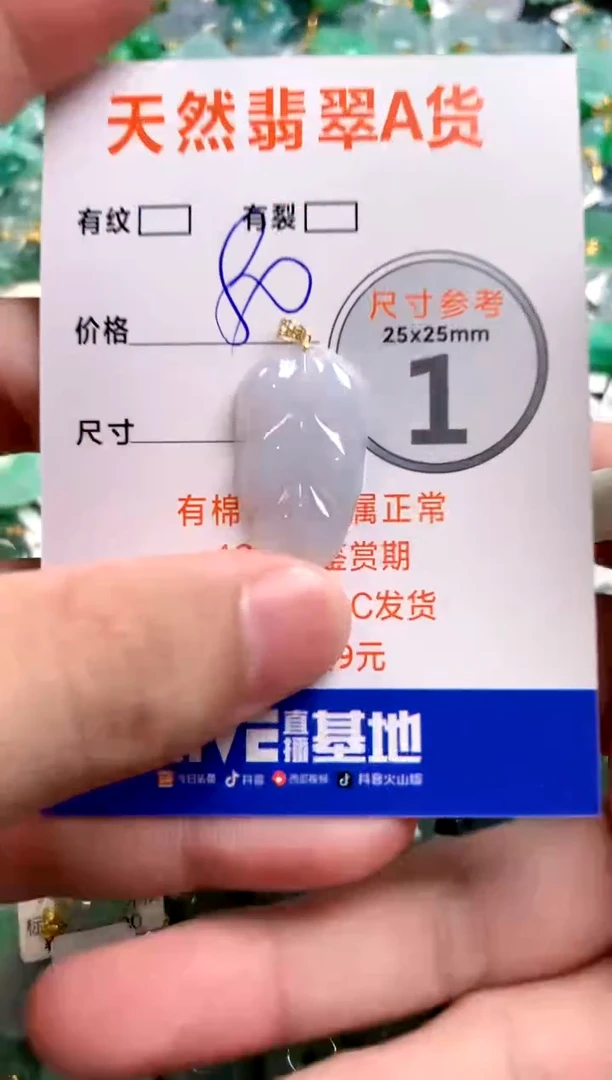 颈饰18K金镶嵌翡翠14004269