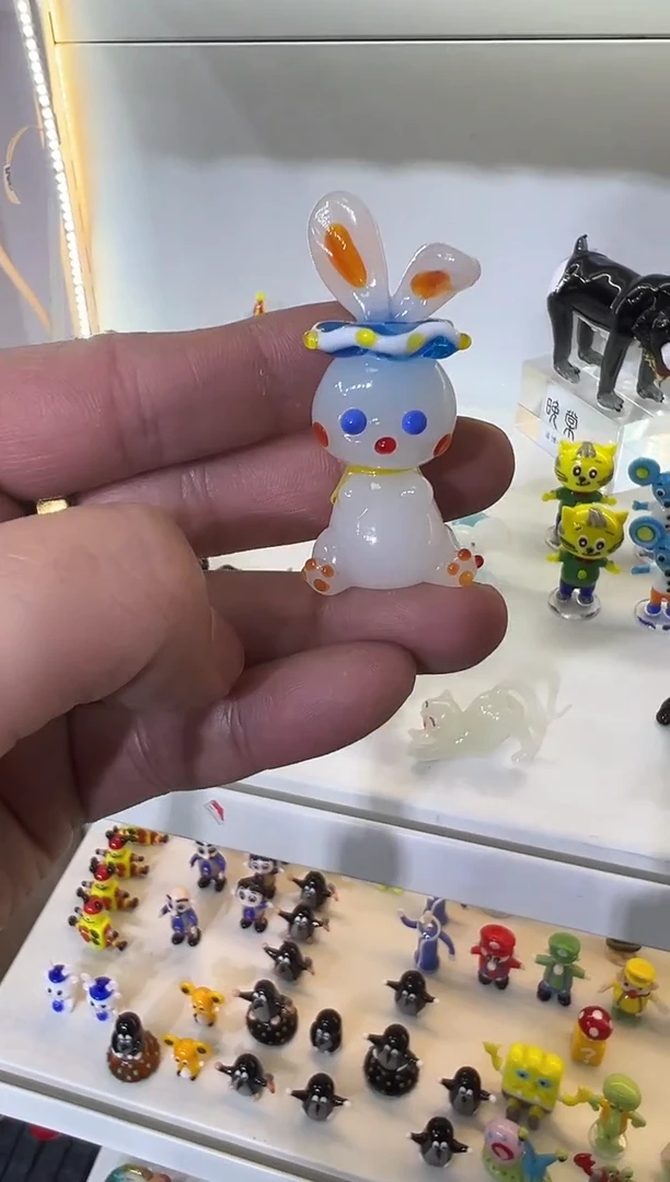 手工艺品琉璃兔子