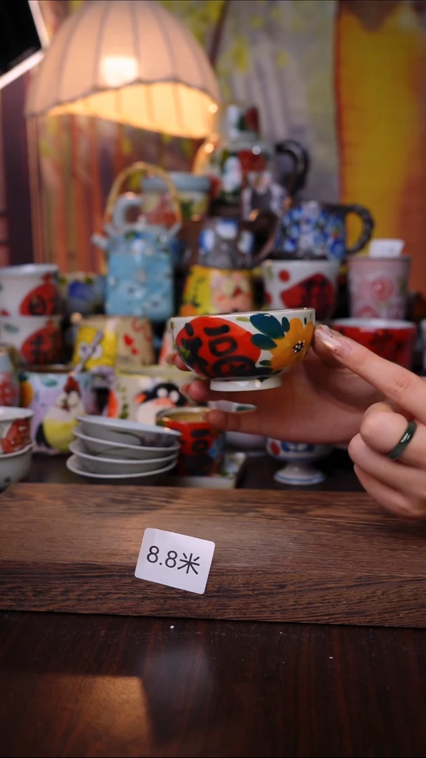 杯子泥垚手作 景德镇手工手绘陶瓷器物