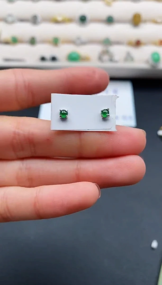 银S925镶嵌戒指翡翠333333333+9