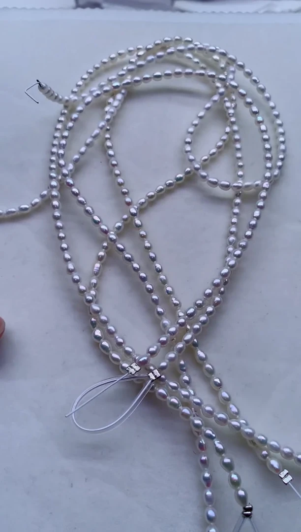 未镶嵌淡水珍珠裸珠无扣头多样性发其一，非无暇