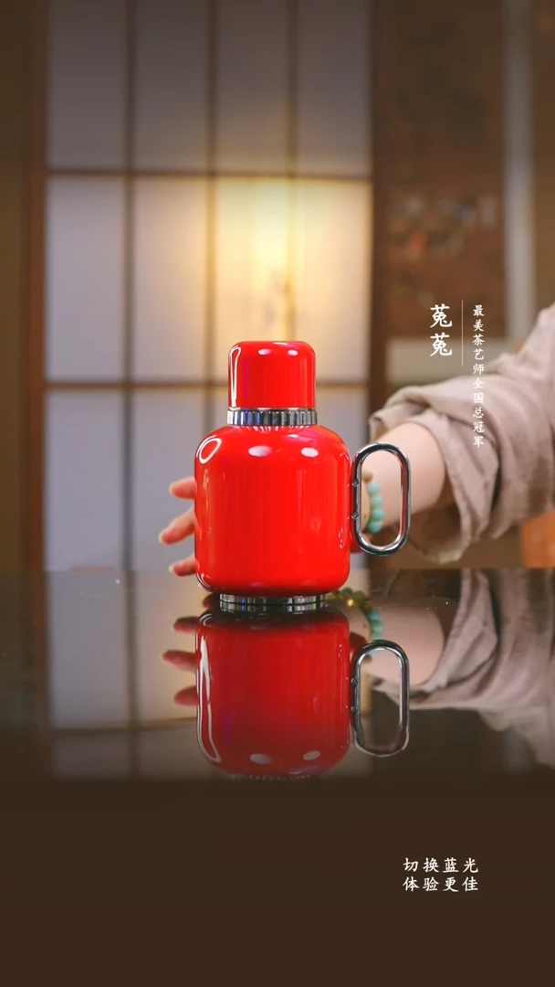 纯钛彬*姐东方壶-纯钛千秋壶月白色-600ml