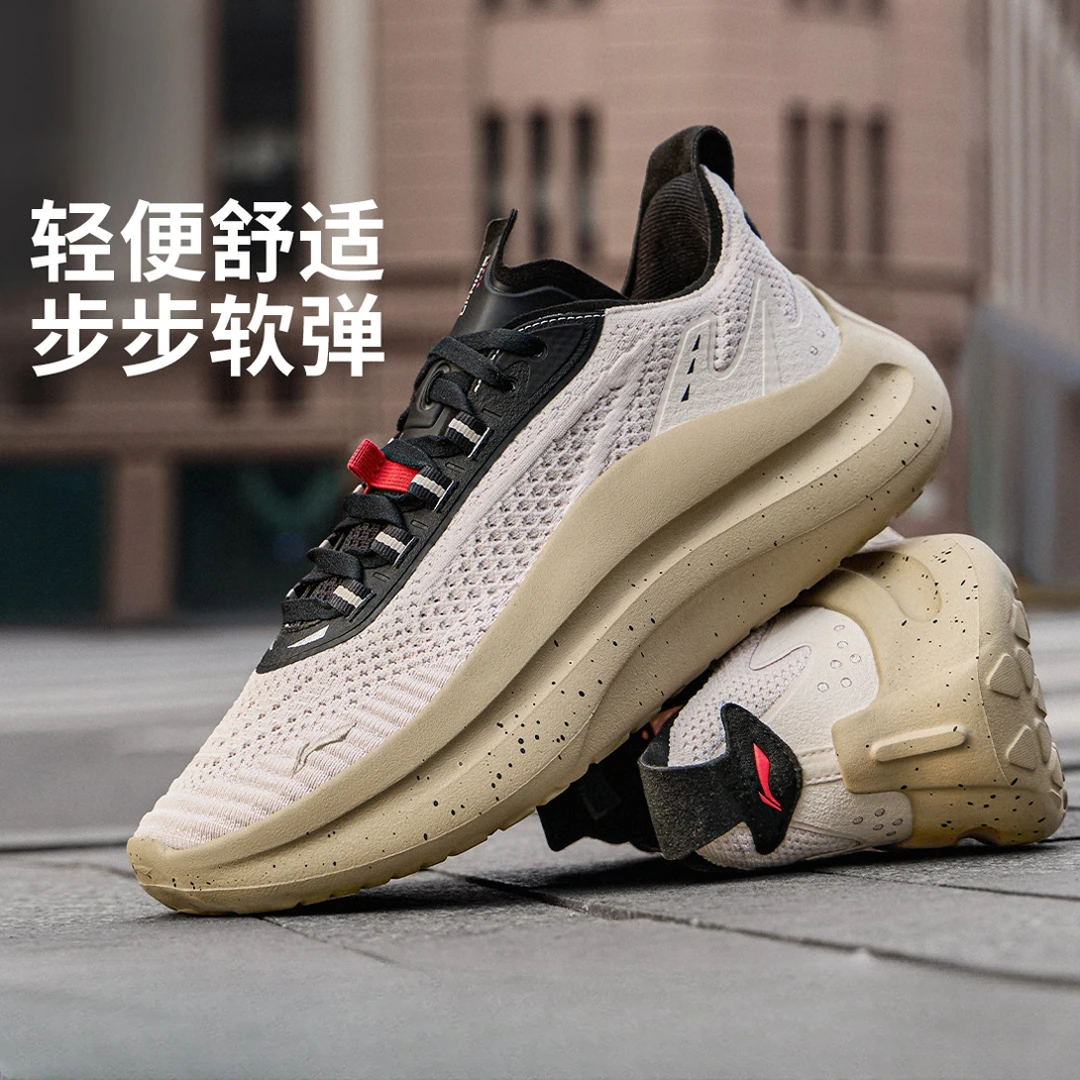 R李宁2025新品云浪男子潮流休闲鞋AGLV023