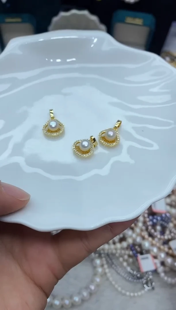 淡水珍珠未镶嵌吊坠(不含链)珍珠吊坠