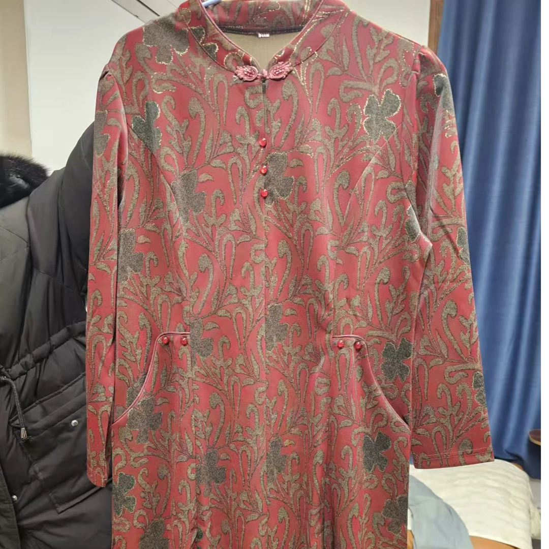 姐妹花高档女装气质长袖国风印花