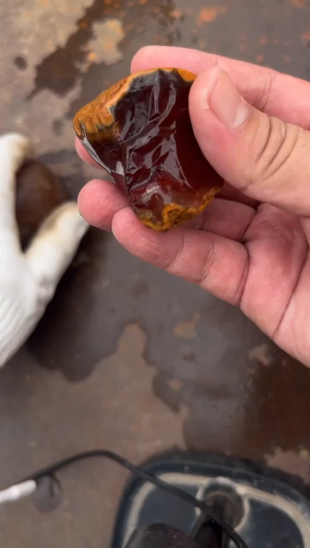 未镶嵌原石玛瑙/玉髓三***猫天然巴西红玛瑙原石