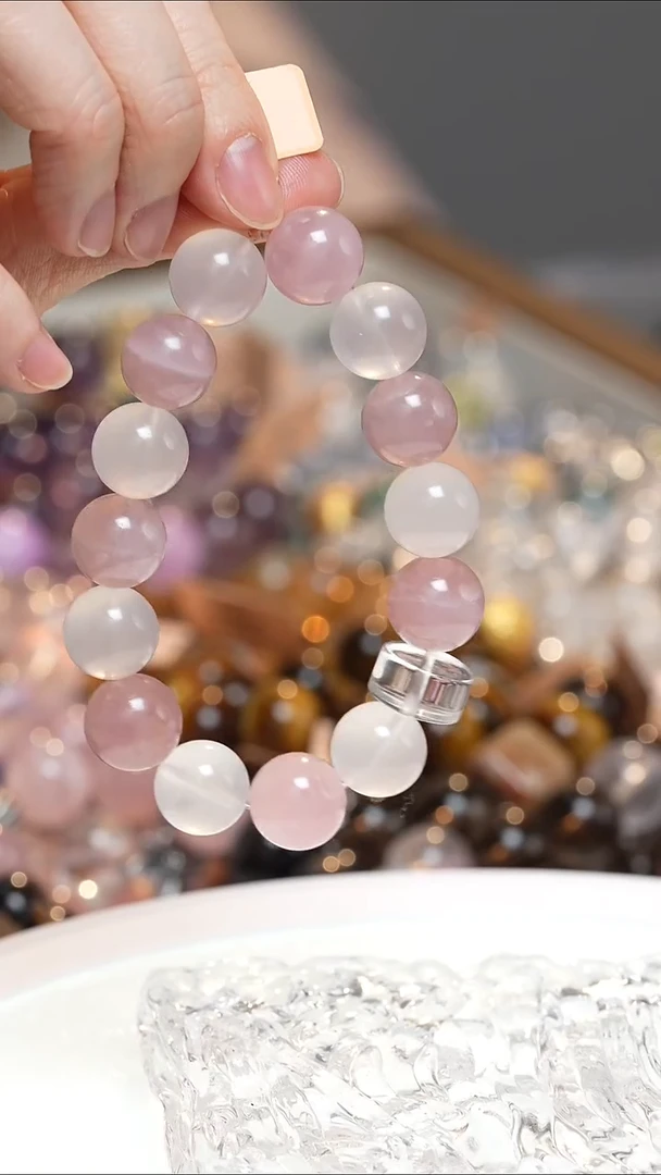 未镶嵌手串水晶粉水晶手串·MM0025NOV071L242