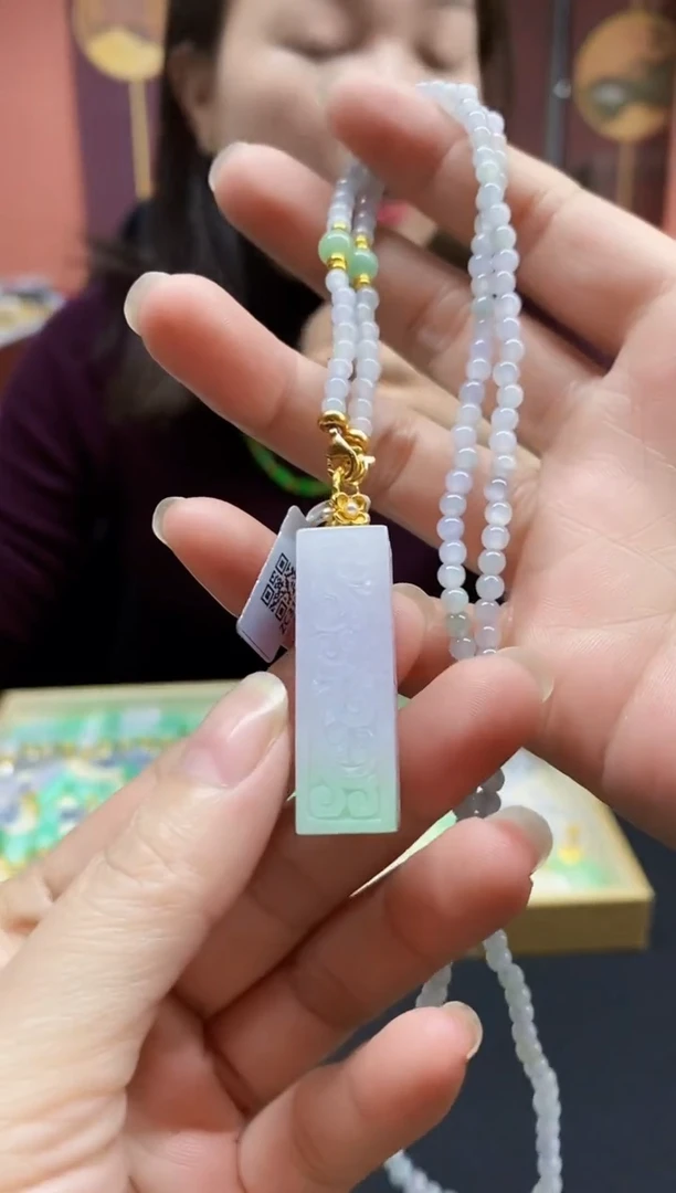 颈饰未镶嵌翡翠翡翠吊坠-3
