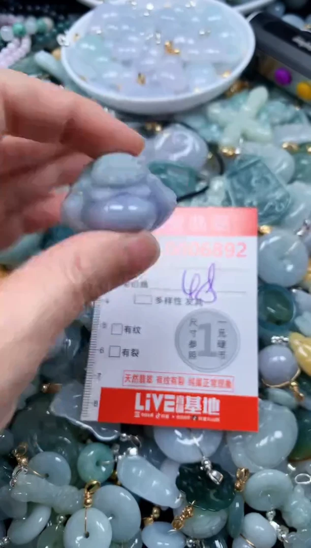 翡翠未镶嵌吊坠(不含链)6892