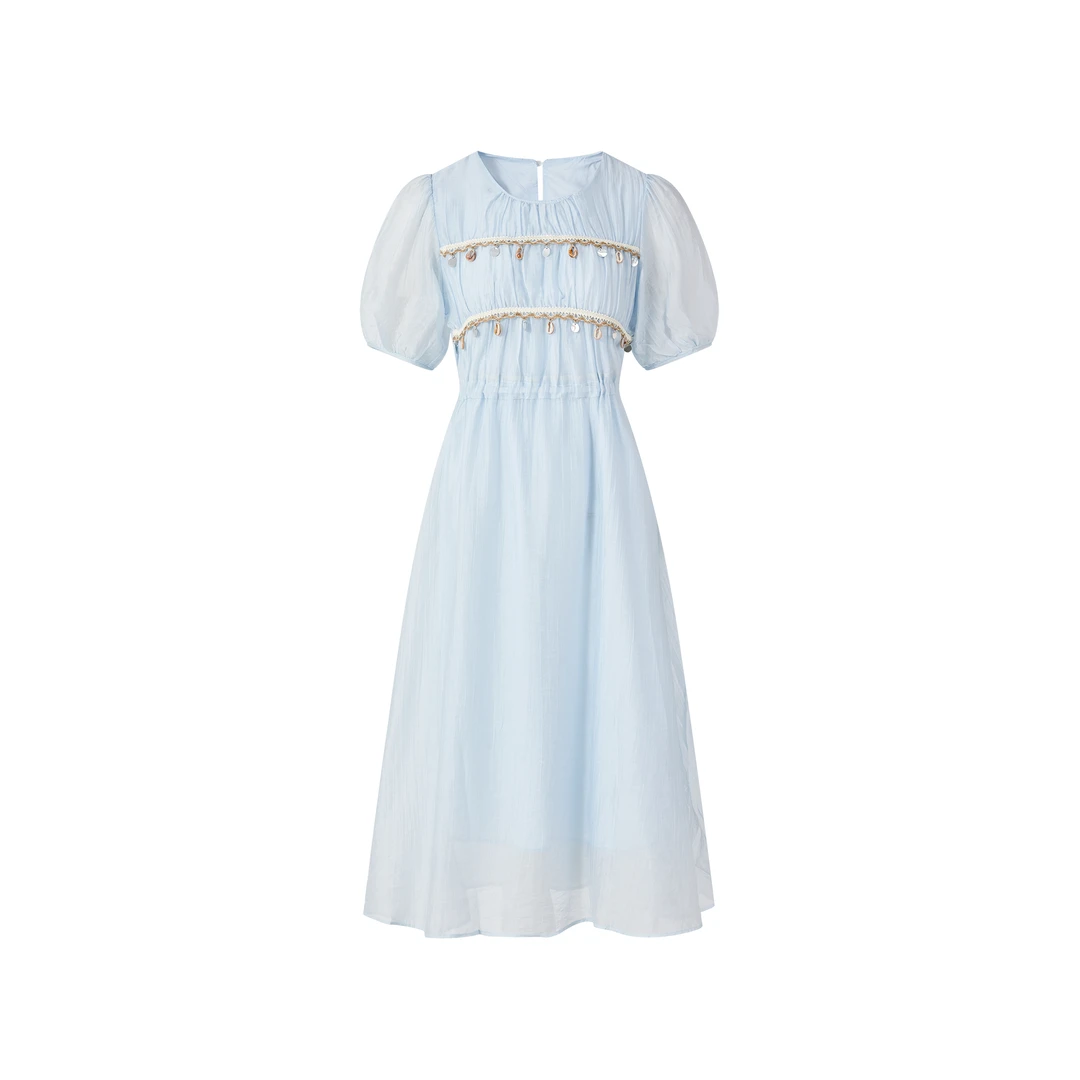 门店49&9！波西米亚连衣裙」夏日清爽显瘦/中长款短袖裙子女 C21946