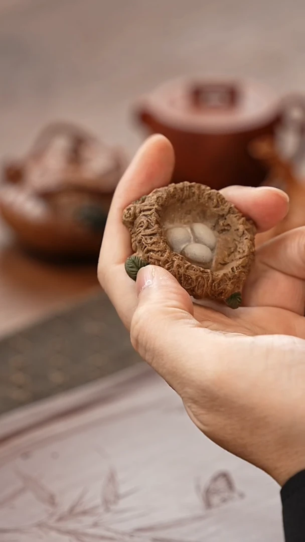 茶壶紫砂一窝蛋茶宠