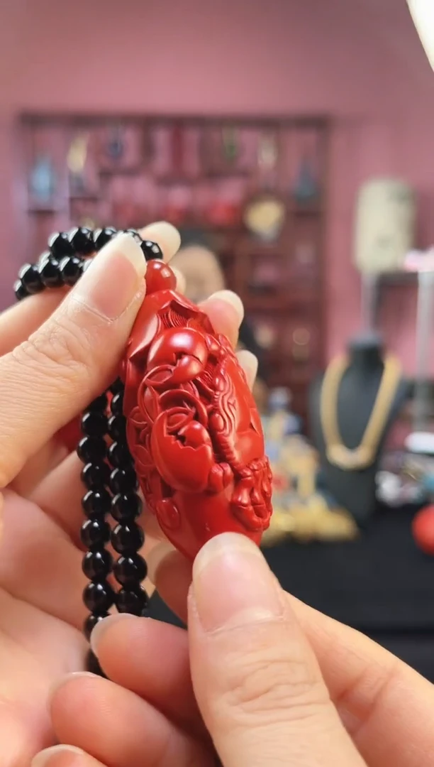 非遗 雕漆无胎路路通 带证 螃蟹