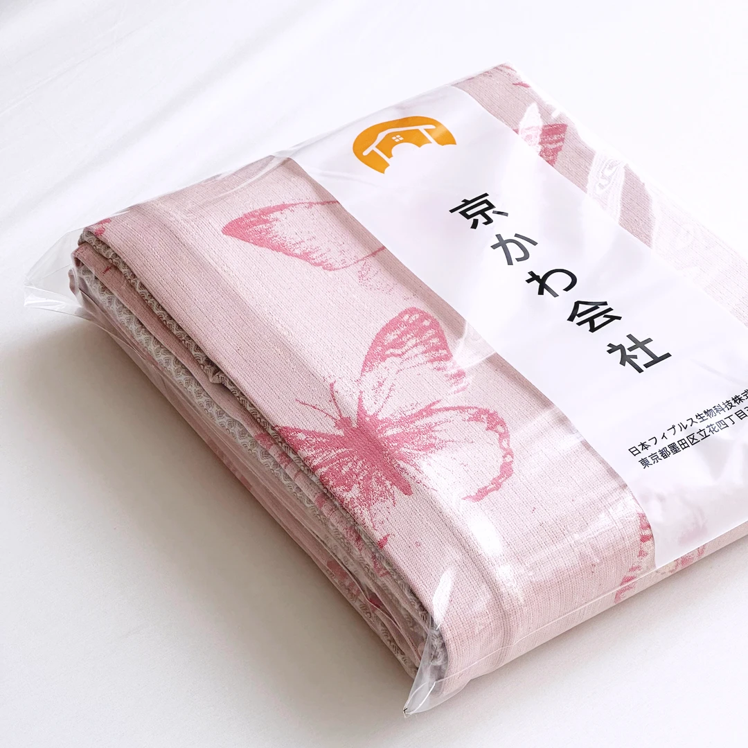 【京かわ会社】奢华冰麻空气层软凉席 240*250cm 蝶恋花