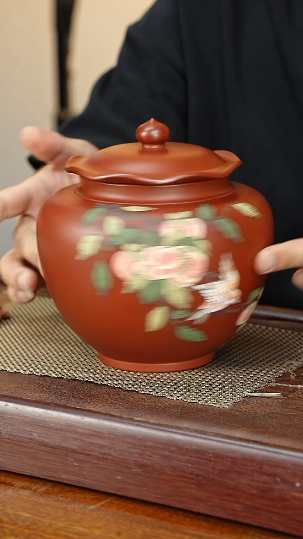 宜兴原矿紫砂茶叶罐