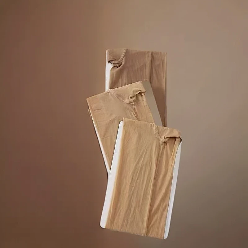 水光马油袜微透脚底防滑连裤袜防勾丝透气薄款春秋网红时尚春夏